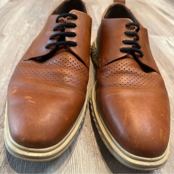 ECCO Brown Leather‎ Oxford Shoes Mens Size 8 Office Work Formal Dress main image 4